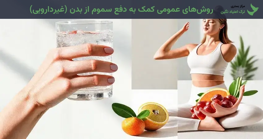 روش‌های عمومی کمک به دفع سموم از بدن (غیردارویی)