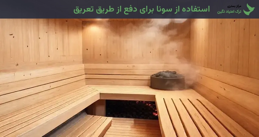 استفاده از سونا برای دفع از طریق تعریق