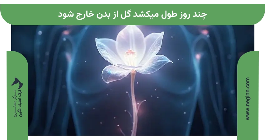 چند روز طول میکشد گل از بدن خارج شود