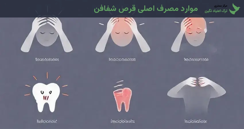 موارد مصرف اصلی قرص شفافن