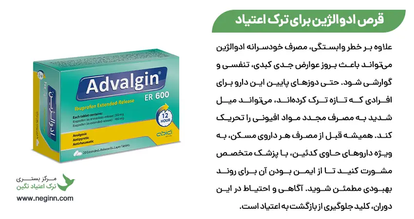 قرص ادوالژین برای ترک اعتیاد