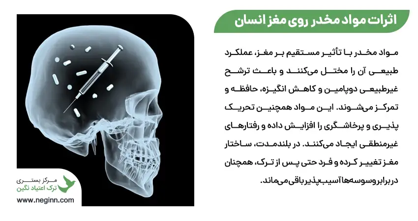 مصرف مواد مخدر چه اثراتی روی مغز انسان دارد؟