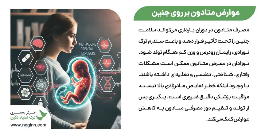 عوارض متادون بر روی جنین