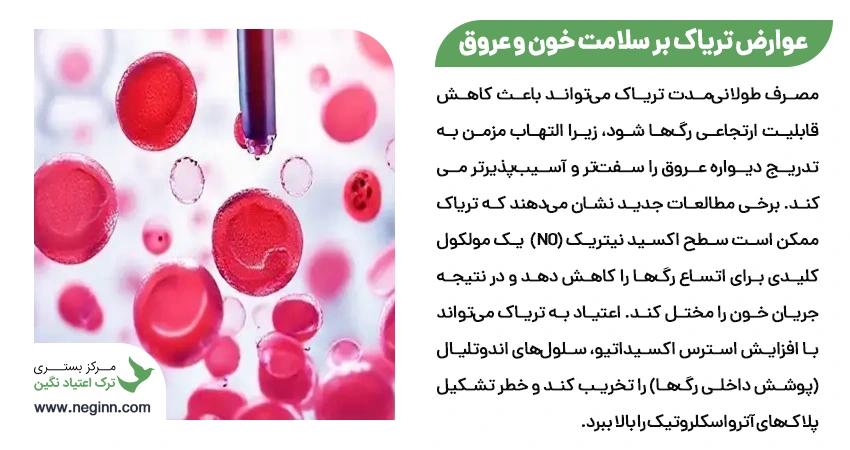 عوارض گسترده تر تریاک بر سلامت خون و عروق