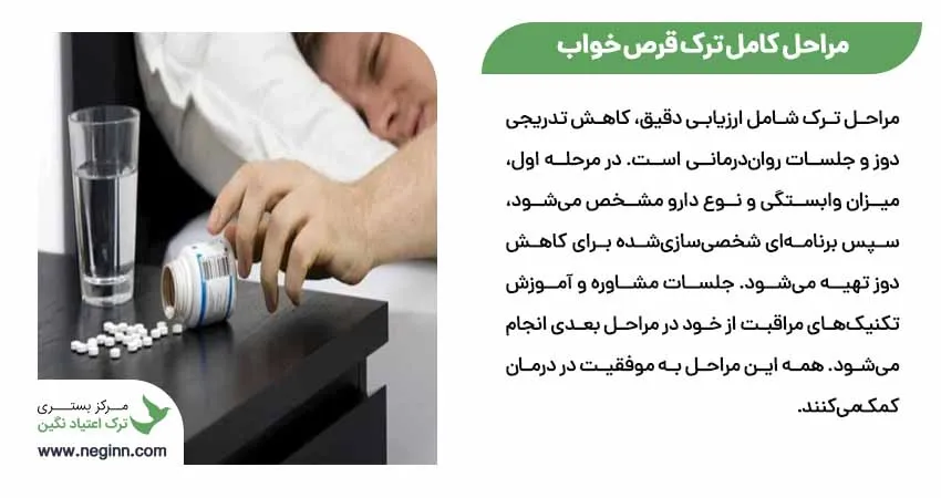 مراحل کامل ترک قرص خواب