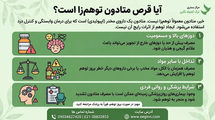 آیا قرص متادون توهمزا است؟