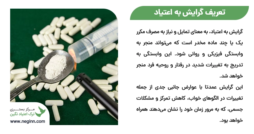 تعریف گرایش به اعتیاد