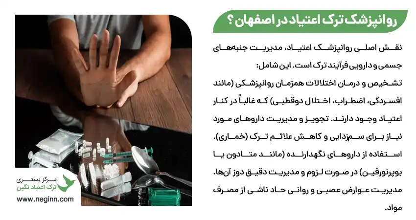 روانپزشک ترک اعتیاد در اصفهان کیست؟
