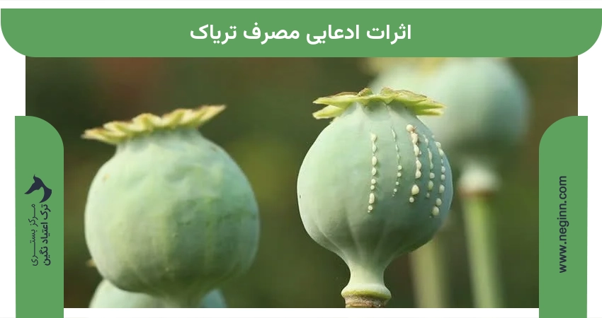 اثرات ادعایی مصرف تریاک