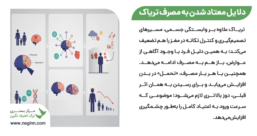 بررسی دلایل معتاد شدن به مصرف تریاک