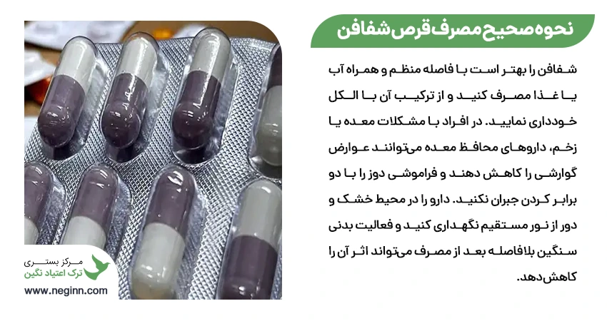 نحوه صحیح مصرف قرص شفافن